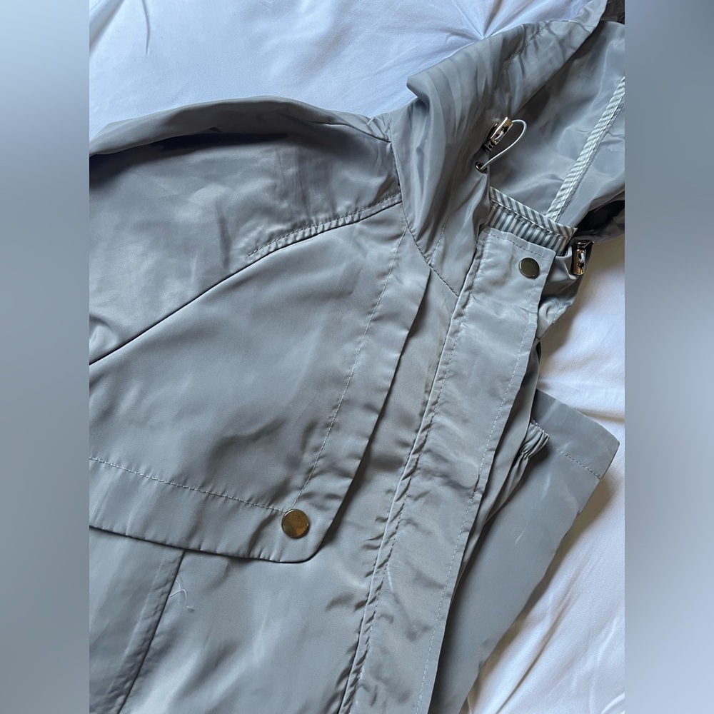 Blu Pepper Silver Hooded jacket/raincoat